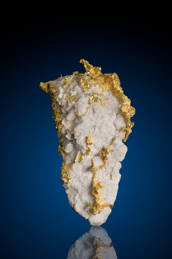 (image for) Beautiful, Dynamic Natural Gold Quartz Nugget - Alleghany Mining District, CA - 14.88 grams
